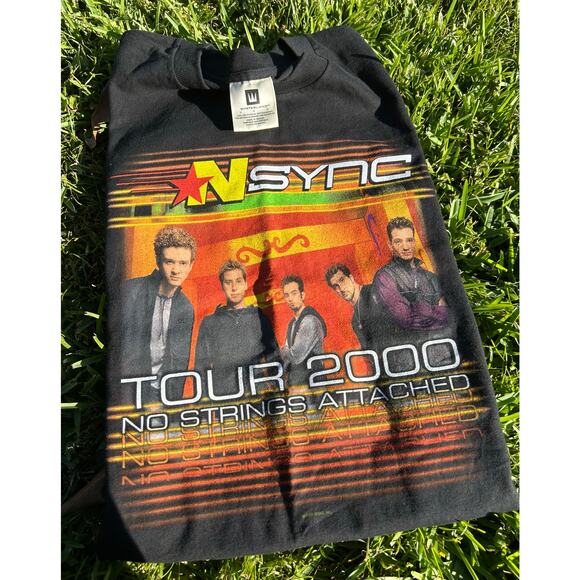 Vintage *NSYNC Tour T Shirt 2000 Front and Back Graphic Y2k Nsync Boy Band Shirt - Picture 3 of 15